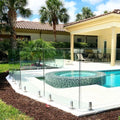 YL METAL 316 Frameless Glass Pool Fence Spigot clear Tempered Glass Balustrade