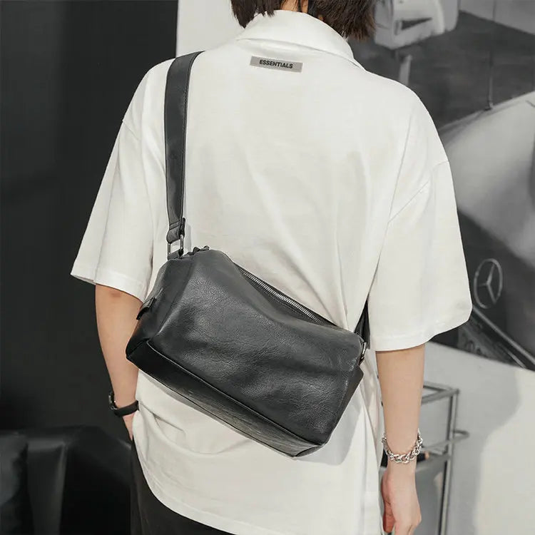 Small Man Designer Mobile Phone Pu Leather Sport Side Chest Sling Crossbody Luggage Travel Shoulder Messenger Bag for Men Women