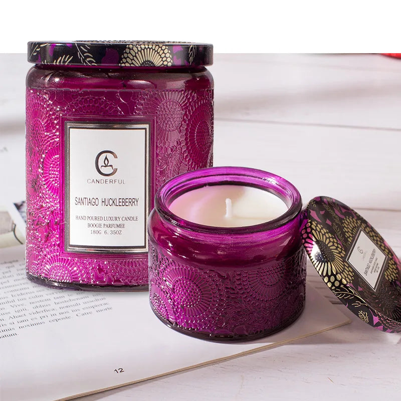 2025 Trending Luxury Fragrance Scented Candles Set by Soy Wax with Glass Ceramic Candle Jars for Birthday Christmas Home D��cor