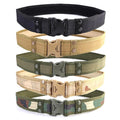 Outdoor Heavy Duty Custom Waist Adjustable Tactical Belt with Quick-Release Plastic Buckle Men Canvas Belt