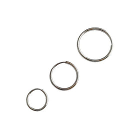 Rainbowing InsCHIC Simple Temperament Circle S925 Sterling Silver Earrings for Women Gold Plated for Parties and Gifts