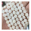 10mm 12mm Natural White Mother of Pearl Shell Beads Double Sided Carved Mother of Pearl Jewelry