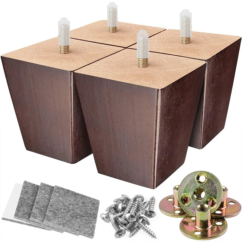WELLTOP New Product Furniture Legs Wooden Legs Sofa Cabinet Legs for TV Cabinet Coffee Table Bed 03.506