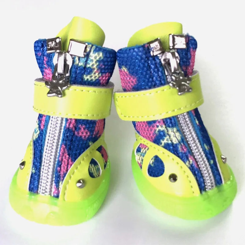 Manufacturer's New Spring Pet Shoes Breathable Mesh Material Little Fish Camouflage Series Dog Sport Style