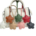 New Fashion PU Leather Flower Keychain Exquisite Vintage Car Pendant Cute Handbag Ornament Key Lanyard Wholesale
