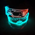 New Arrival Cool Design LED Party Glasses Transparent Frames Changing Colors for Christmas Parties and Other Festivities