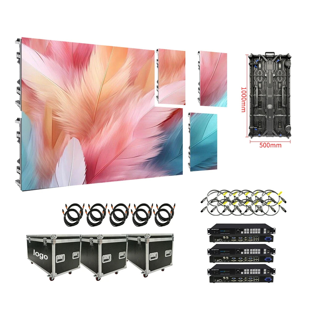 RAYBO Indoor LED Display Suspended Rental LED Video Wall with Seamless Splicing P2.9 HD Panels Ideal for Churches