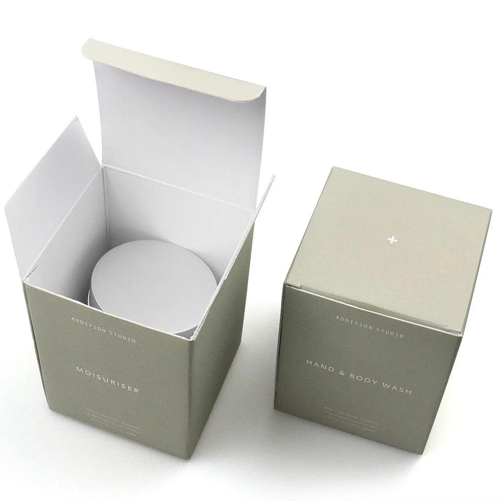 Factory Custom Luxury Skincare Cosmetic Packaging Gift Box Matt Lamination UV Coating Features Stamping Gold Foil Embossing