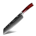 Grandsharp 7.5" High Carbon Steel Kitchen Kiritsuke Knife Kitchen Chef Damascus Laser Pattern Kiritsuke Knife with Resin Handle