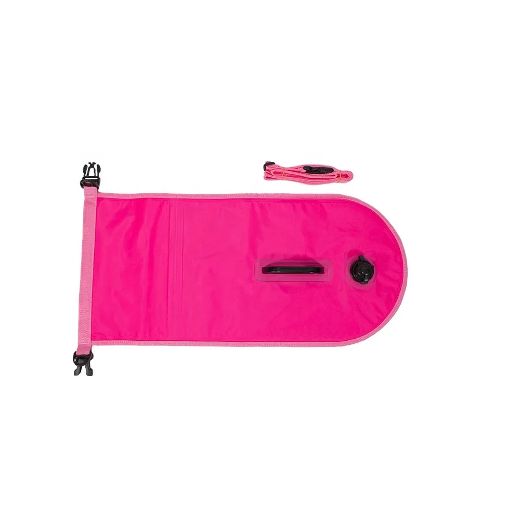 2025 Hot Selling Thickened Inflatable Watertight Swimming Float Storage Waterproof PVC Triathlon Buoy Safety Swimming Buoy