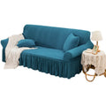 Nordic Style Luxury Solid Color All-Inclusive Lace Thickened Sofa Cover Turkish Small Square Sofa Cover