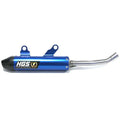 HGS Blue Silencer with Carbon End Cap for FANTIC 125 XE 23-25 Pipe Fittings Italy