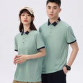 New Short Sleeved Polo Shirt Custom Printed logo Blank Lapel Workwear T-shirt Workwear Pure Cotton Advertising Shirt
