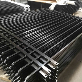 Cheap High Quality Designs Aluminum Picket Fence Metal Steel Wrought Iron Fence Panels