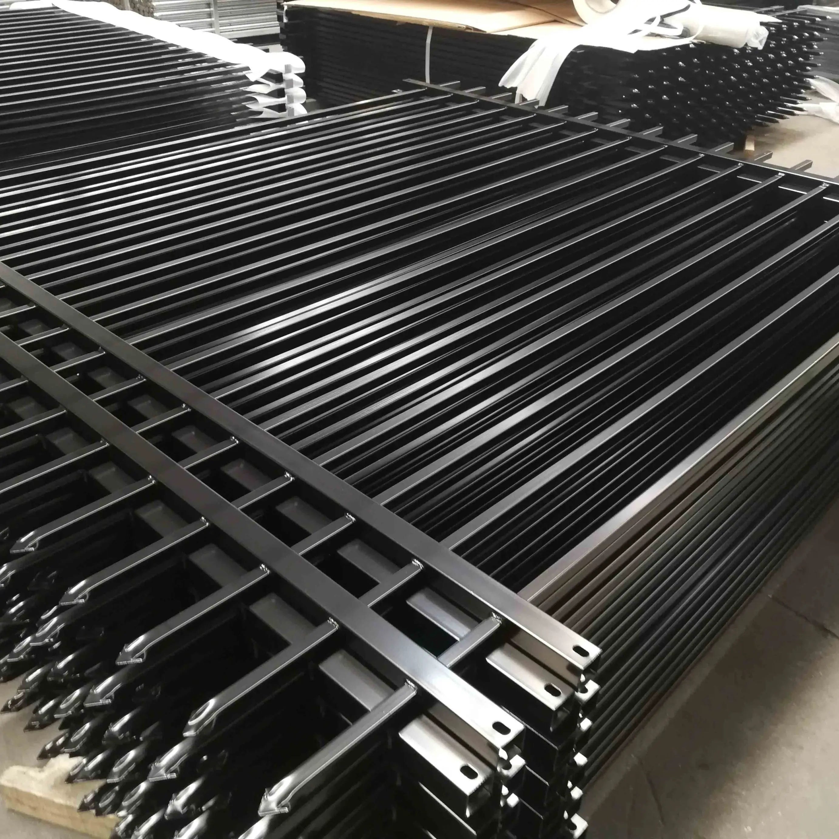 Cheap High Quality Designs Aluminum Picket Fence Metal Steel Wrought Iron Fence Panels