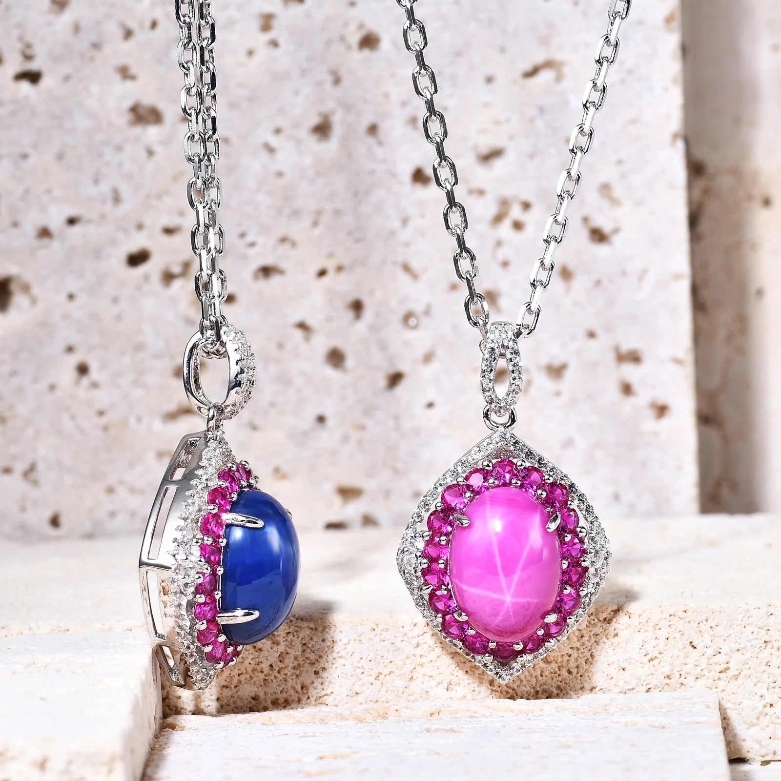 C4028P Abiding Jewelry Good Selling 925 Sterling Silver Cats Eye Gems Cabochon Women Custom Made Necklace Silver Pendant