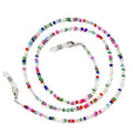 Transparent Colorful Eyewear Chain Stainless Steel Rice Beads Alloy Necklace Mask Chain Sunglasses Cord Eyeglasses Strap
