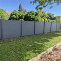 BASO Australia Outdoor Yard Fence WPC Wall Panel Cladding Fireproof Home Building Material Privacy Features 3D Modeling Security