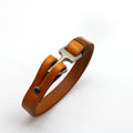 New Fashion Men's and Women's Jewelry Simple and Versatile Cowhide Smooth Personality Anchor Braided Bracelet