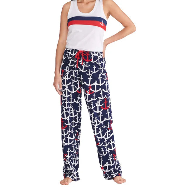 Factory Printed Pajamas Pants Loose Sleep Bottom for Women Lounge Pants Pajama Bottoms With Drawstring for Unisex Underwear