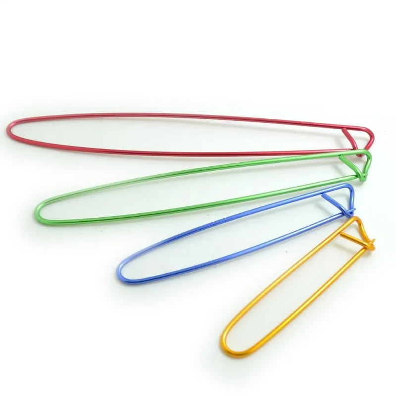 Assorted Color Safety Crochet Stick Holders Knit Pins Stainless Steel Yarn Stitch Markers Sewing Accessories