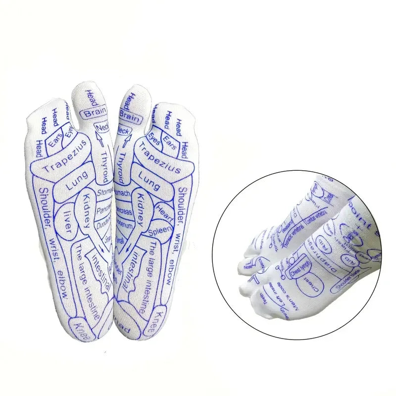 In Stock Massage Acupressure Socks Reflexology Toe Women Men Socks Foot Point Socks With Massage Sticks