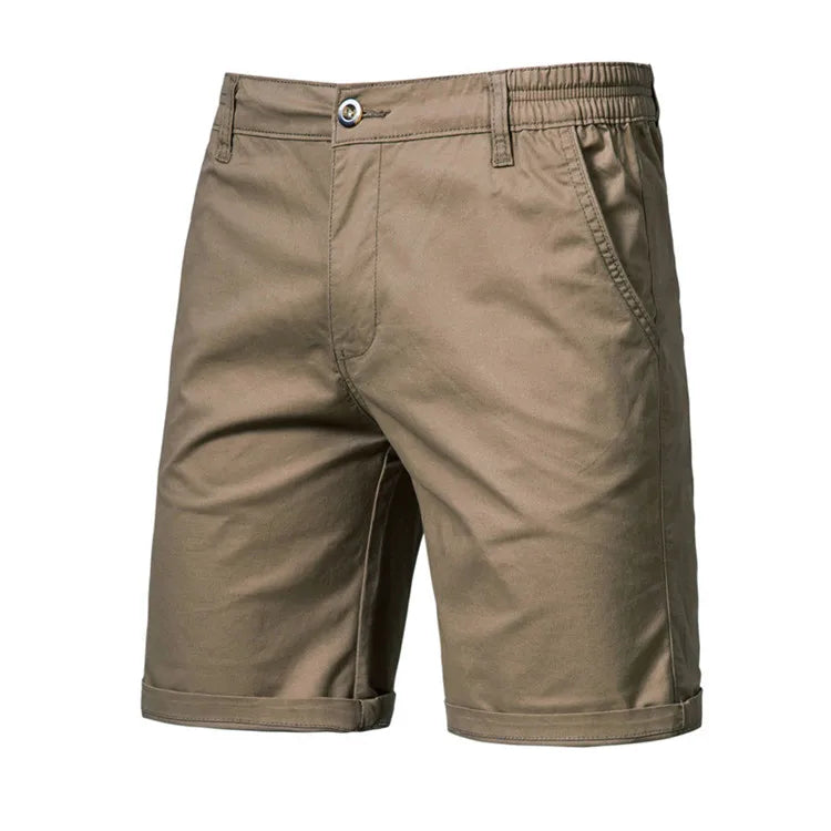 China Clothing Manufacturer Classic 100% Polyester Casual Mid Waist Breathable & Quick Dry Chino Shorts for Men