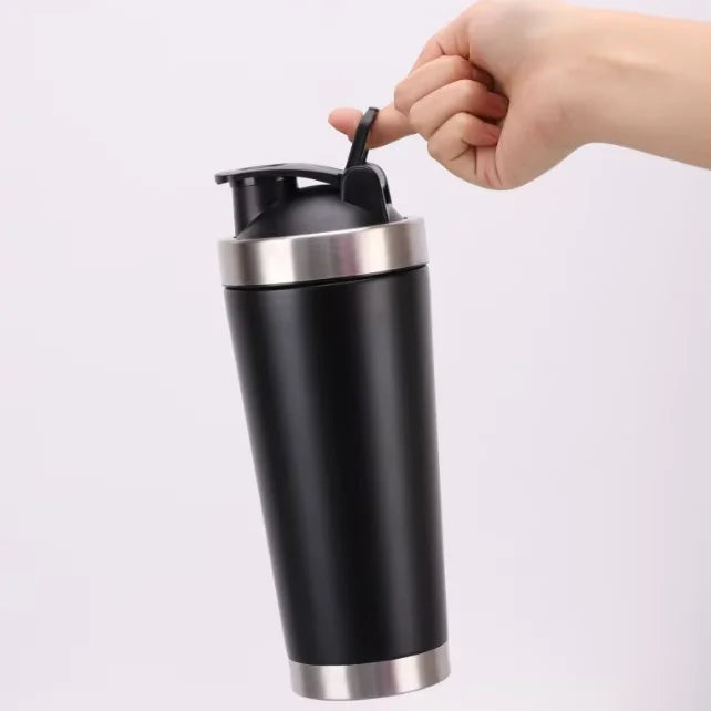 BPA Free 500/750ml Double Wall Stainless Steel Mixer Bottle Custom Logo Shaker Bottle for Protein MegaBDM