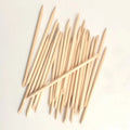 Cuticle Pusher Remover for Nail Double Points Wood Nail Stick