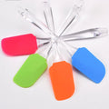 Personalized Black & Red Silicon Rubber Heat Resistant Spatula Set for Home Kitchen Cake Cooking & Baking