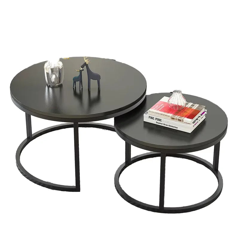 Creative Design of Round Stainless Steel  Living Room Coffee Table