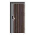 Modern Steel Metal Soundproof Entrance Security Entry Front Doors Single Leaf Swing Pre-hung Door With Smart Lock