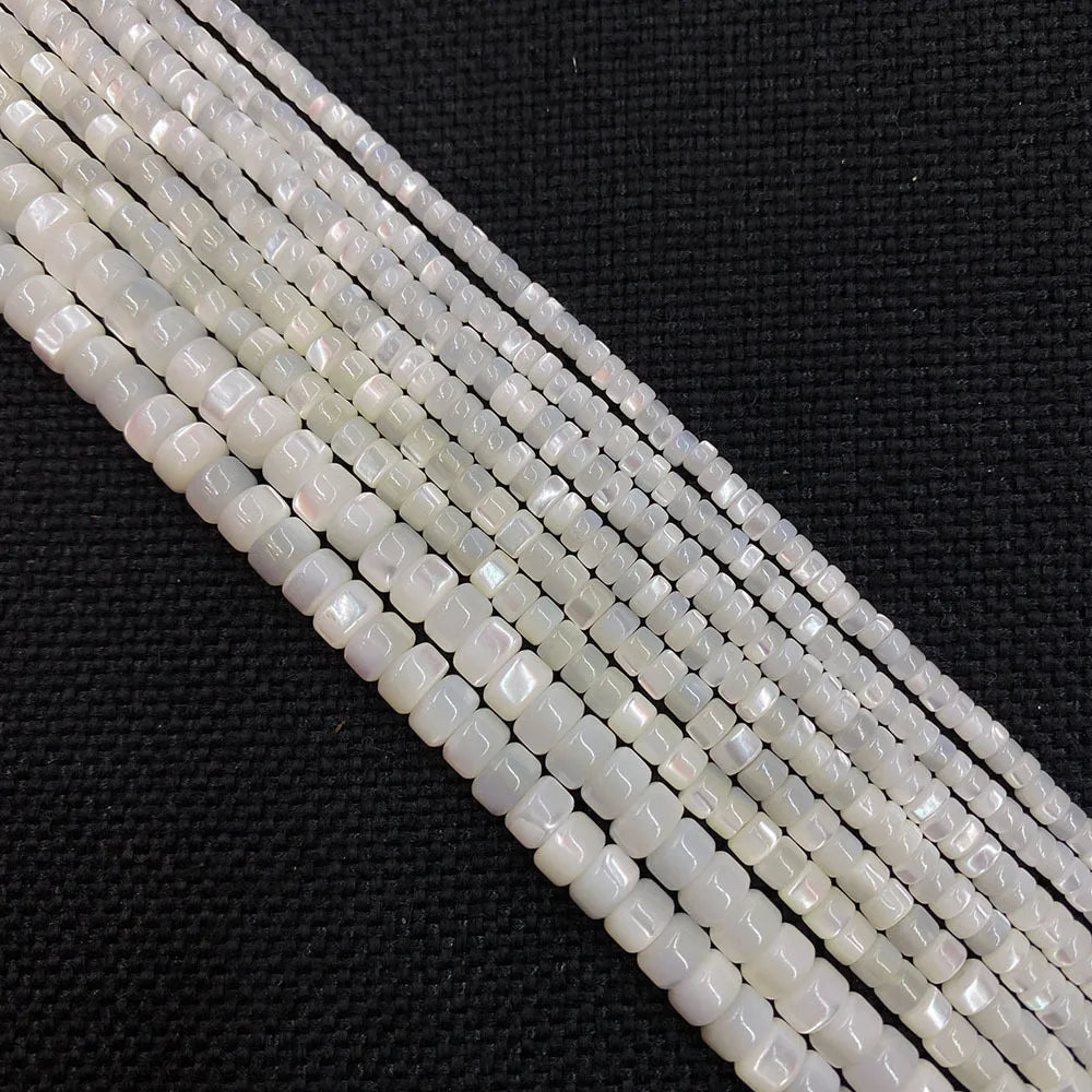 2*3mm 2*4mm 2*6mm Small Size Mother of Pearl Disc Beads MOP Natural Pearl Shell Beads Tube for DIY Fashion Jewelry Making