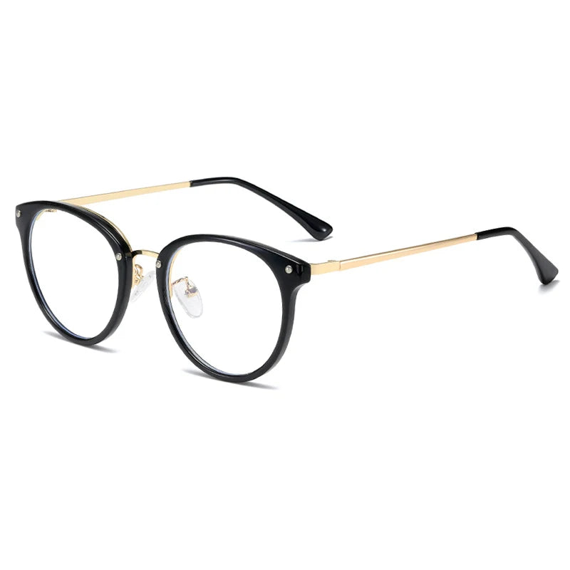 New Products Retro Oval Optical Frames TR90 Female Anti Blue Light Computer Screen Glasses