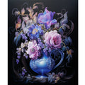 Do-It-Yourself 30x40cm/12x16inch round Diamond Embroidery Cross Stitch Floral Full DIY Diamond Painting for Home Decoration Gift