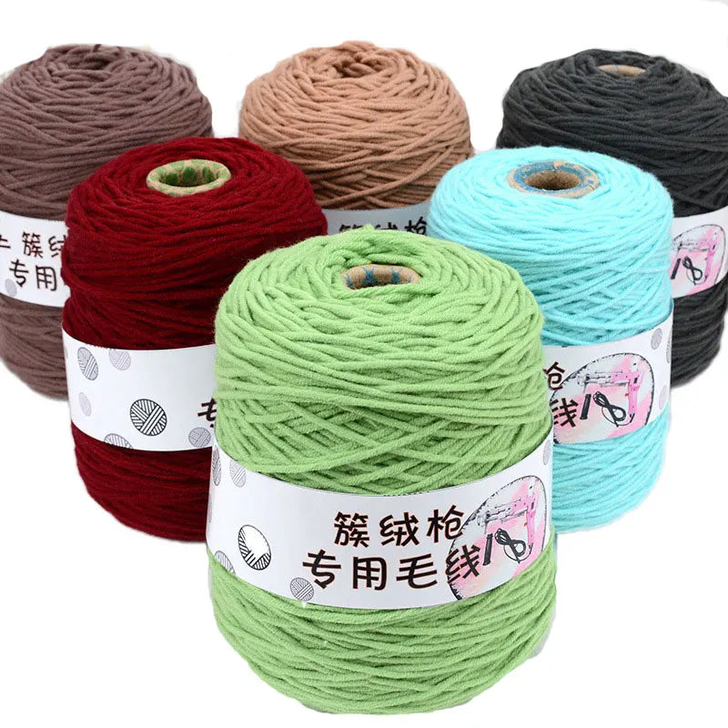 For Wholesale 400g 8-ply 100% Acrylic Anti-Static High Strength Tufting Gun Yarn OE Technics Dyed Knitting