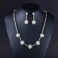 Weiman New Arrival Wedding Jewelry Set with Cubic Zirconia Crystal Rhodium Silver/Yellow Gold Colors Zircon Stone Rhodium Plated