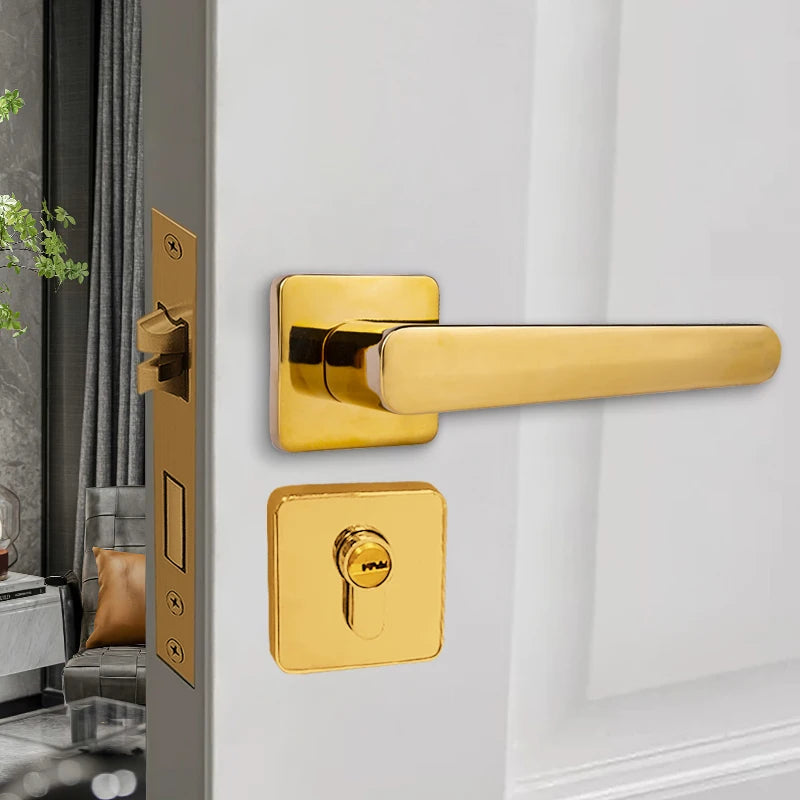 European Antique Traditional Hampton Black Gold Door Lever Handles Lock 2-3 Lever Aluminium Zinc Alloy Brass Priced
