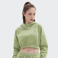 Training Regular Fit Cropped Hoodie Women Crop Top Hoodie Crop Top Sets for Women