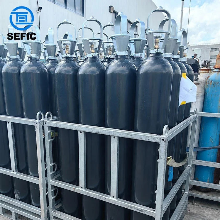 Iso9809-1 50l 300bar 229mm Tped Empty Oxygen Gas Cylinder Co2/Argon/Helium/Nitrogen Tank