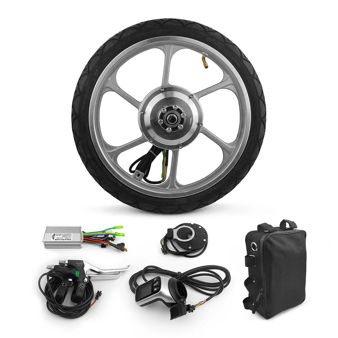 DIY Front 16 Inch Wheel 350w 36v 48v Brushless Fastest 350w 35km/h Hub Motor Sport E Bike