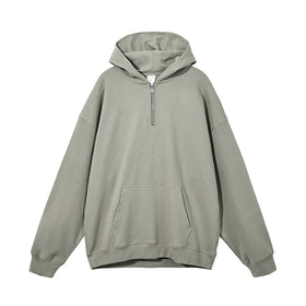 AI-MICH Wholesale Custom Half Zip up Hoodie Supplier Newest Design Logo Cotton for Women Fleece Thermal Girl