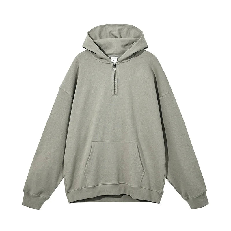 AI-MICH Wholesale Custom Half Zip up Hoodie Supplier Newest Design Logo Cotton for Women Fleece Thermal Girl