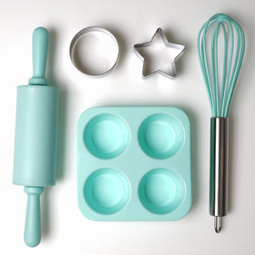 Hot Sale Children's Stainless Steel Baking Set 6-Piece Eco-Friendly Cake Decorating & Pastry Kit Complete Holiday Gift Set