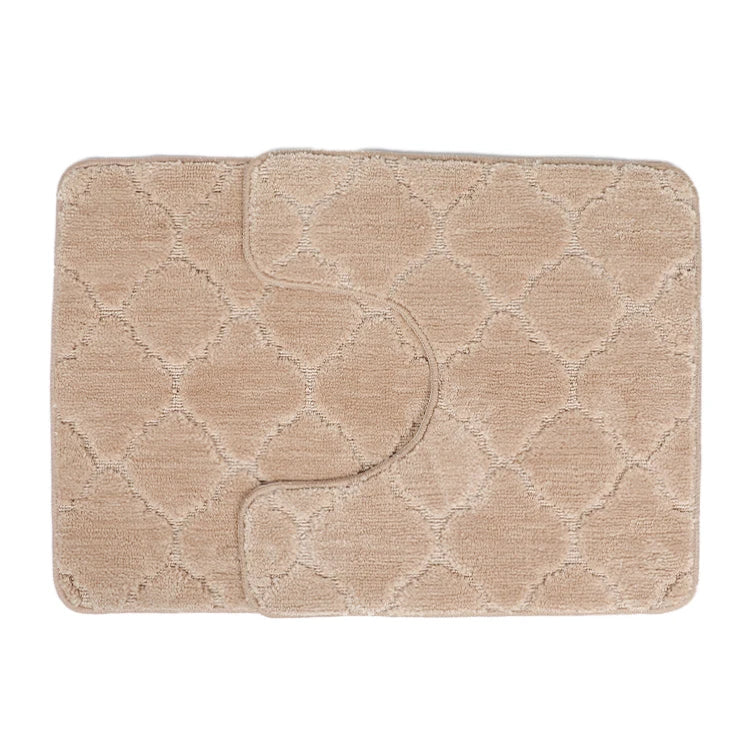 Wholesale Custom Super Absorbent Anti-slip Home Use Microfiber 3 Pieces Bath Mats Set