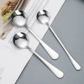 Hot Sale 304Stainless Steel Round Spoon Kitchen Spoon Coffee Spoon