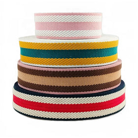 Twill Pattern Colorful Jacquard Webbing 38mm Webbing Bag Accessories Shoulder Bag Strap Webbing Belt