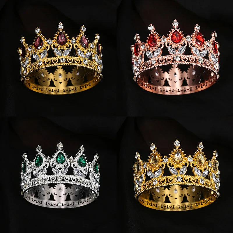 Flower Bouquet Crown Silver Gold Birthday Cake Decoration Queen Floral Accessories Easter Cake Decorating Supplies