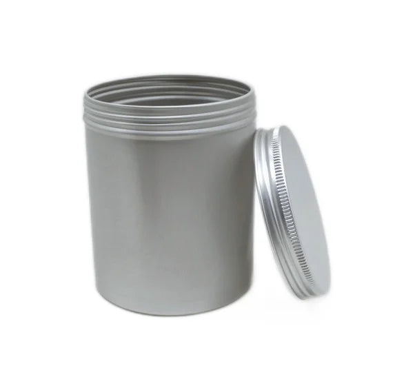 Hot Sale Wholesale Aluminum 500ml 500g 20oz Cosmetic Candle Tins with Lids in Shiny Silver Gold Rose Gold Matte Black