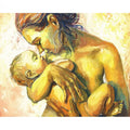 CHENISTORY 99656 Mothers with Babies Painting by Numbers Acrylic Paint on Canvas Hand Painted Canvas Painting for Wholesale